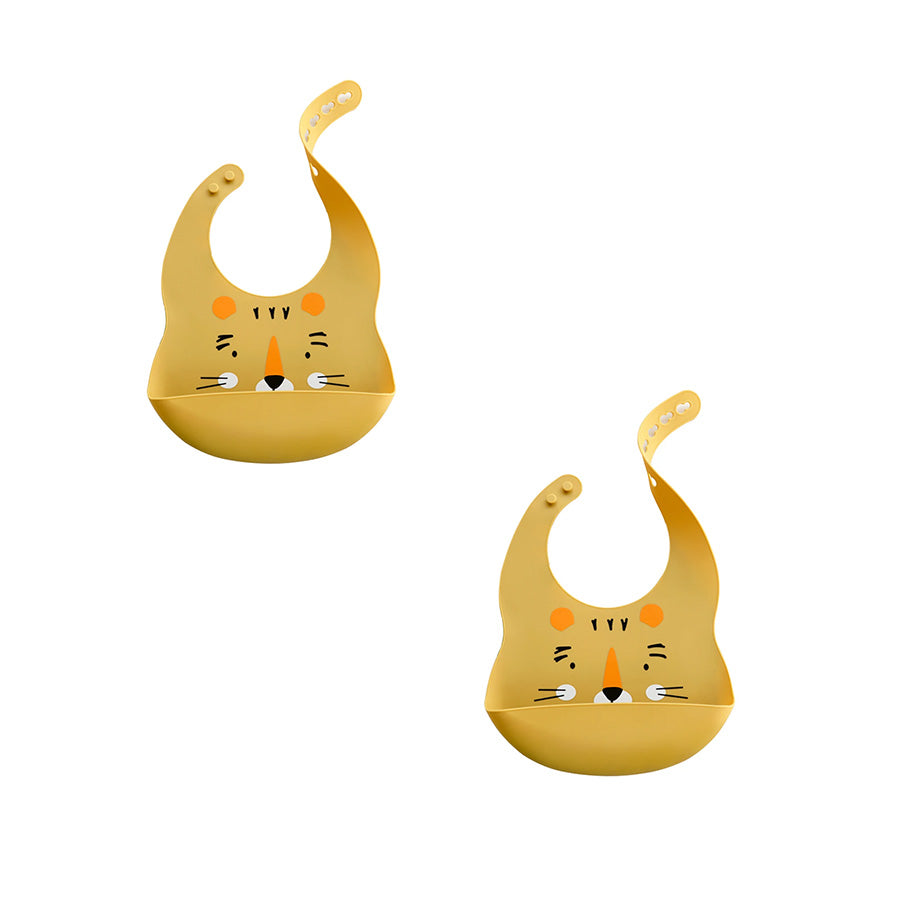 2er Set Lätzchen - Tiger und Katze